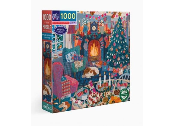 English Cottage Christmas - 1000 Piece Jigsaw Puzzle