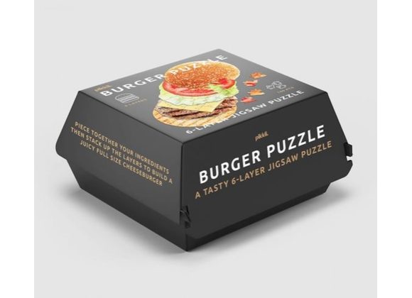 Burger 6 layer Jigsaw Puzzle by Pikkii