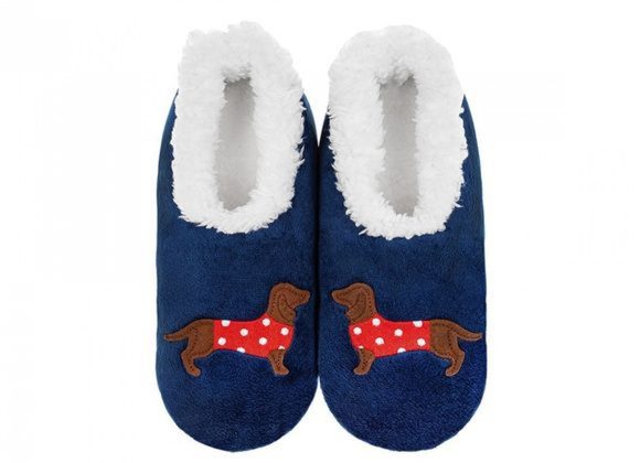 Dachshund Red Spotty Coat Snoozies - Size 3-4