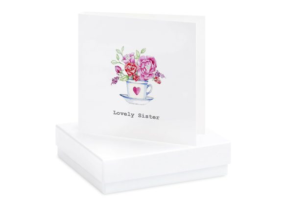 Lovely Sister Card & Earrings by Crumble & Core - Boxed