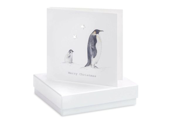 Penguins Card & Earrings by Crumble & Core - Boxed