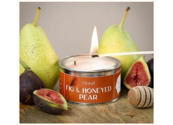 Fig & Honeyed Pear Pintail Filled Tin Scented Candle