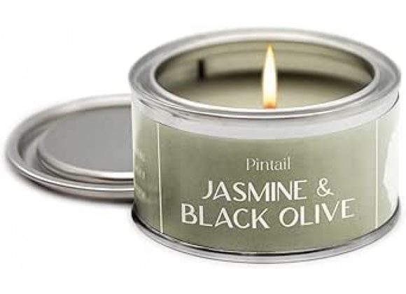 Jasmine & Black Olive Pintail Scented Candle