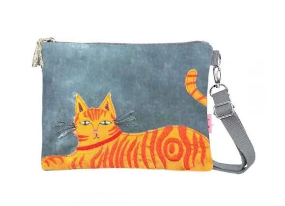 Ginger Cat Cross Body Bag by LUA - GREY