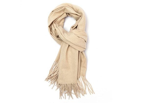 Plain Cream Scarf 