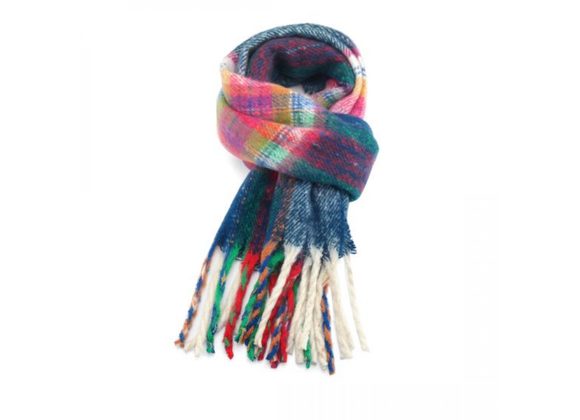 Tartan Scarf - Navy