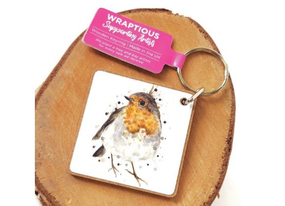 Splatter Robin Keyring by Wraptious