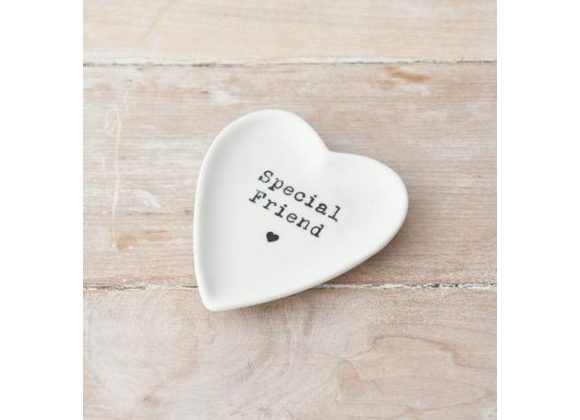 Special Friend trinket Dish with small heart design