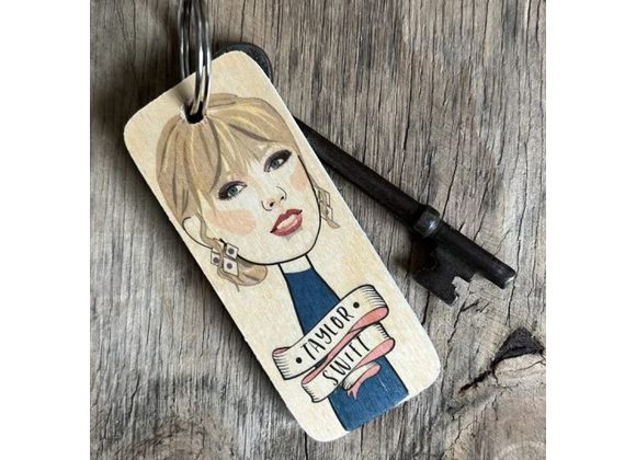 Taylor Swift Keyring by Wotmalike