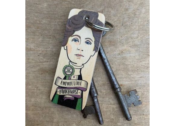 Emmeline Pankhurst Keyring by Wotmalike