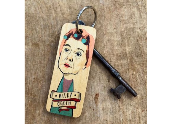 Hilda Ogden Keyring by Wotmalike