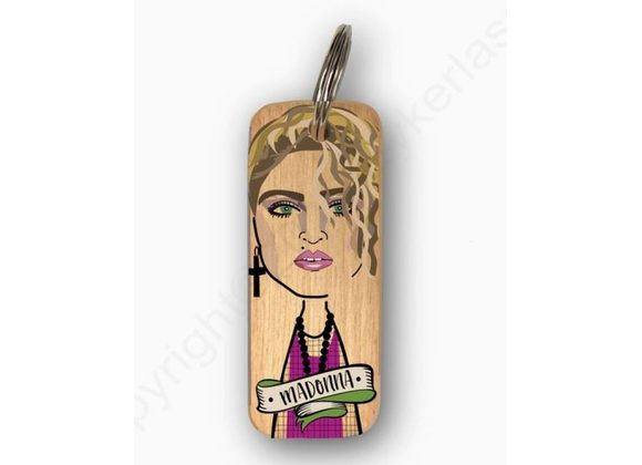 Madonna Keyring by Wotmalike