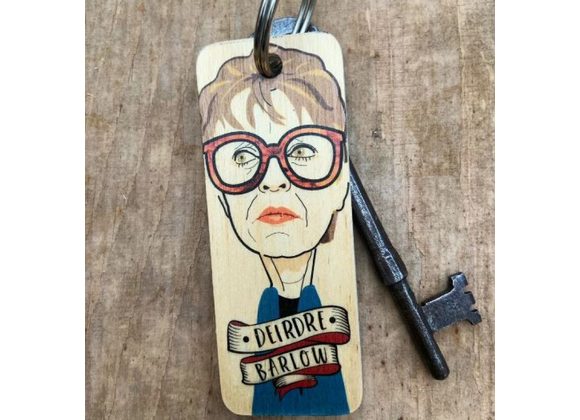 Deirdre Barlow Keyring by Wotmalike