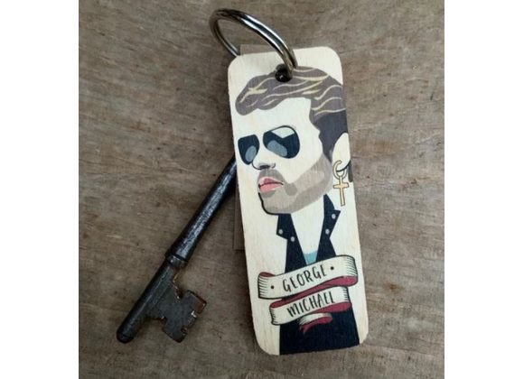 George Michael Keyring by Wotmalike