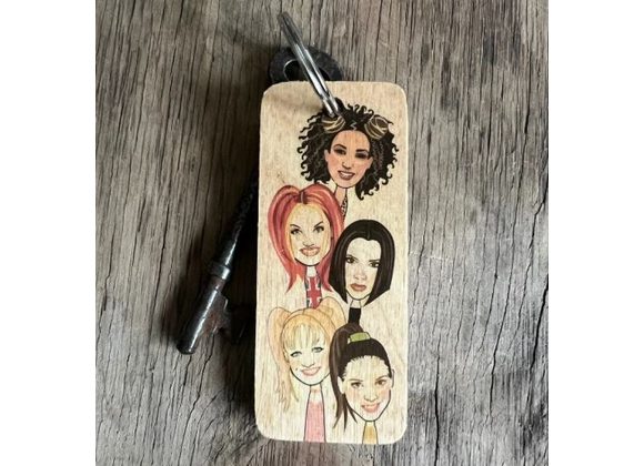 Spice Girls Keyring by Wotmalike