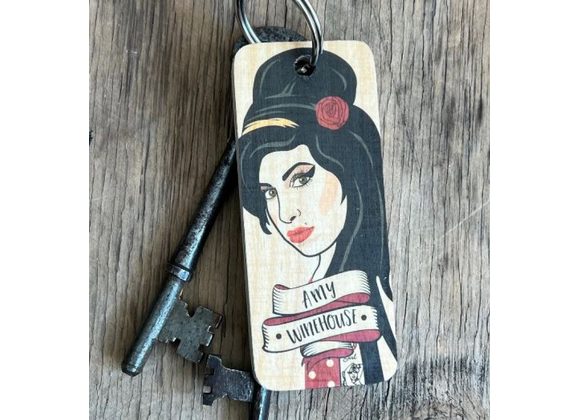 Amy Winehouse Keyring by Wotmalike