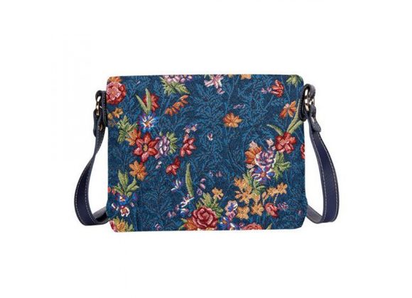 Flower Meadow Blue Cross Body Bag by Signare