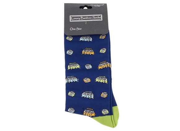 Camper Men's Blue Bamboo Socks by Equilibrium 