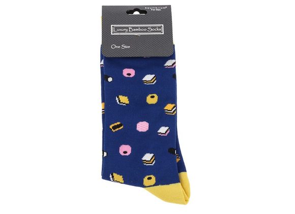 Liquorice Allsorts Men's Navy Bamboo Socks by Equilibrium 