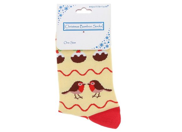 Ladies Xmas Bamboo Socks by Equilibrium 