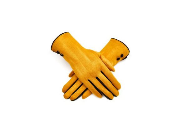  Mustard Colour Gloves