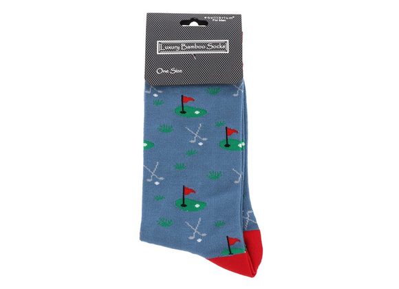 Golf Men's Blue Bamboo Socks by Equilibrium 