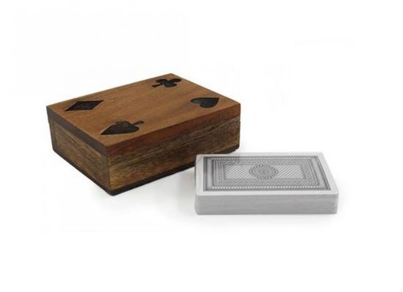 Wooden Playing Card Holder