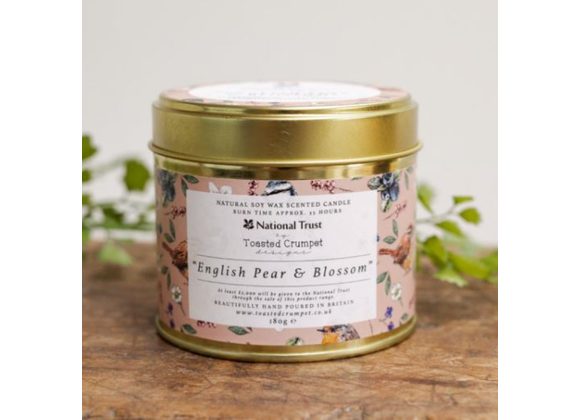 English Pear & Blossom Candle by Toasted Crumpet