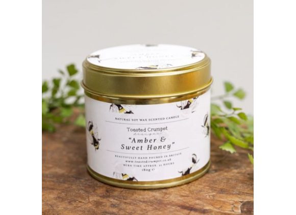 Amber & Sweet Honey Candle by Toasted Crumpet