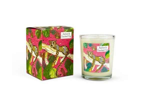 Amber & Smoked Fig Votive Jungle Candle by Heaven Scent