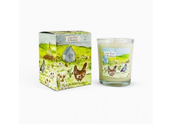 Lime‚ Basil‚ Mandarin Votive Country Life Candle by Heaven Scent