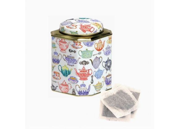 Teapot design Tin With Tea Bags