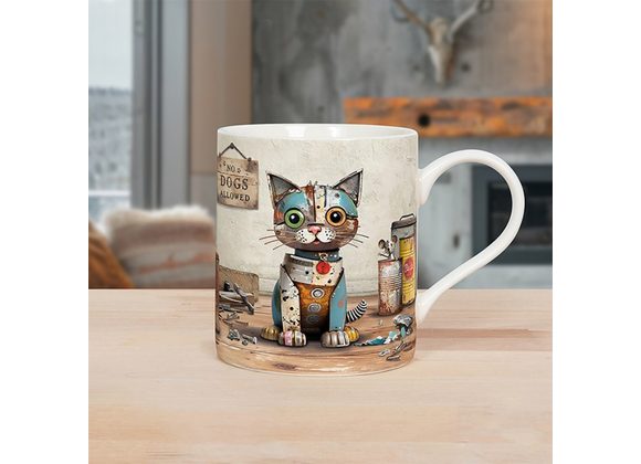 Bug Art Scrap Kitten Fine China Mug