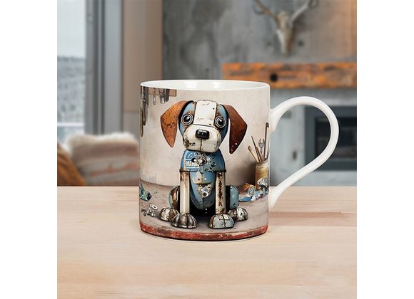 Bug Art Scrap Beagle Fine China Mug