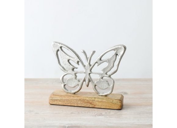 Butterfly Decoration on Wood Base