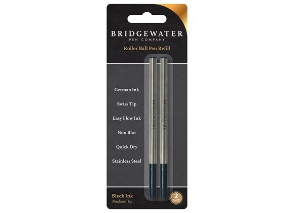 Bridgewater Black Rollerball Refill 2 Pack