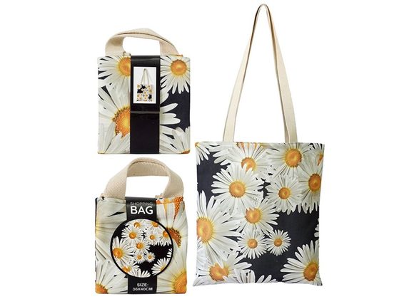 Daises Floral Tote Bag