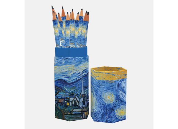Van Gogh – Starry Night Pencil Set by The Gifted Stationery Co 