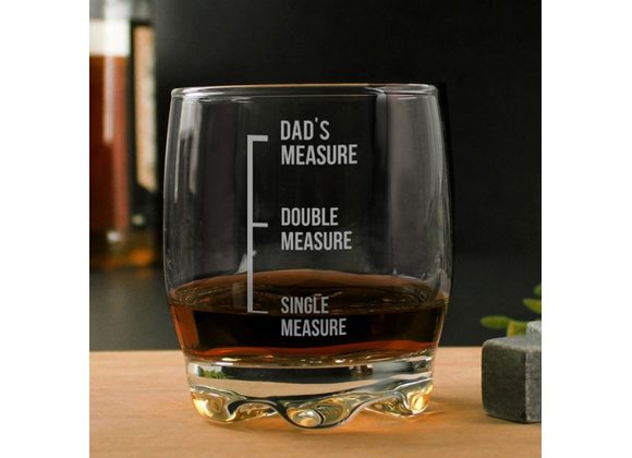 Personalised Engraved Measures Whisky Glass