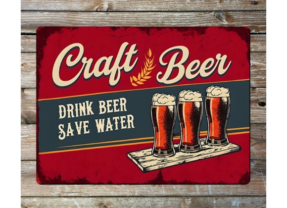 Craft Beer Metal Sign - 6