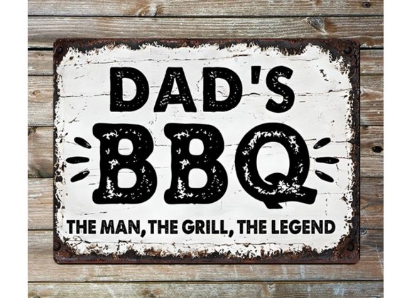 Dad's BBQ Metal Sign - 6