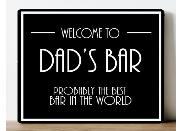 Dad's Bar Metal Sign - 6