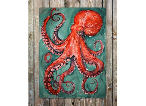 Octopus Metal Sign - 6
