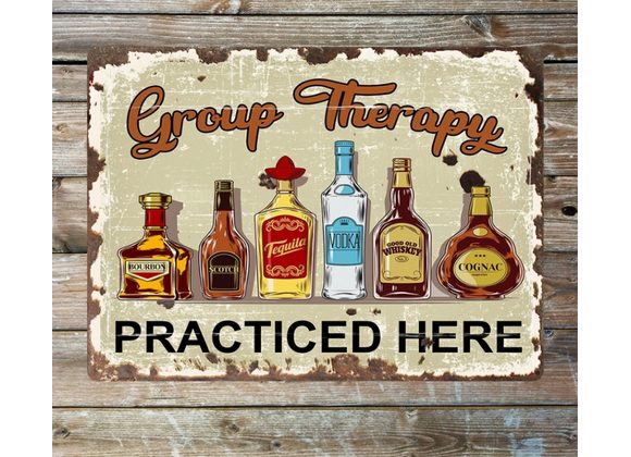 Group Therapy Metal Sign - 6