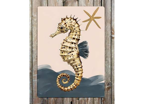 Seahorse Metal Sign - 6