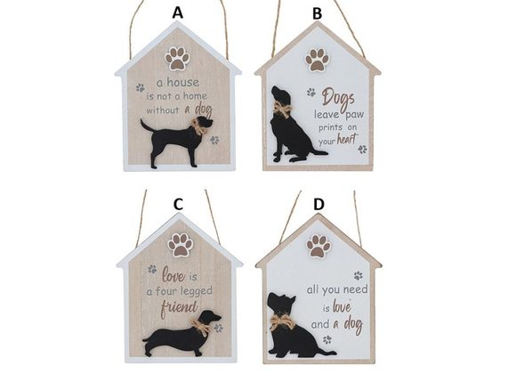 Dog Hanging Kennel Plaque