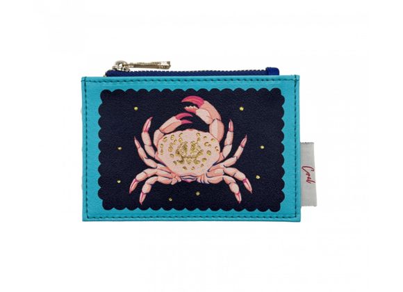 Coral Crab Zip Purse by House of Disaster
