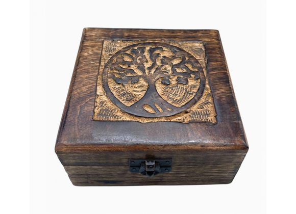 Wooden Box - Tree of Life pattern