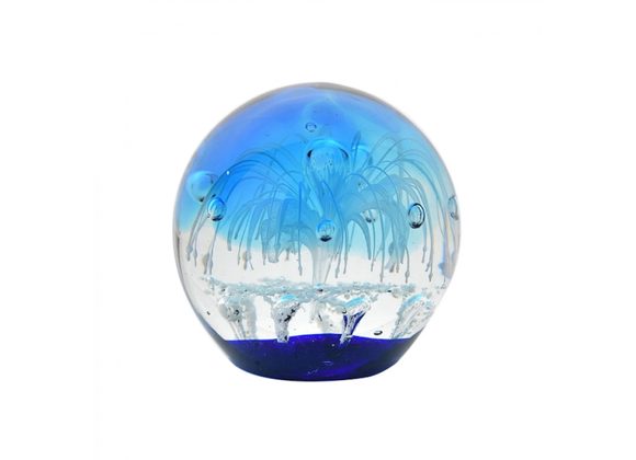 Water Splash glass Paperweight by Objets D'art