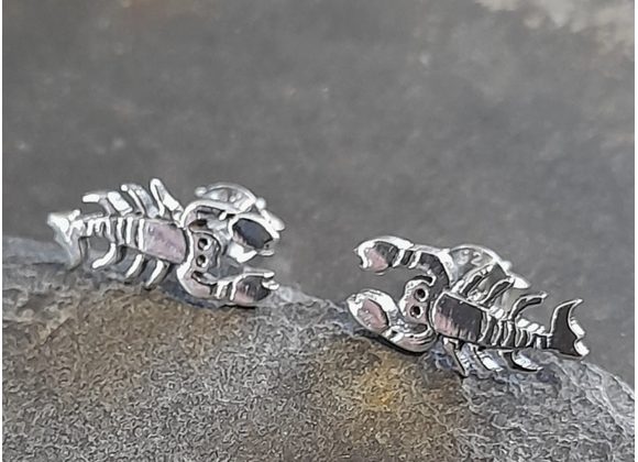 925 Silver Lobster Stud Earrings